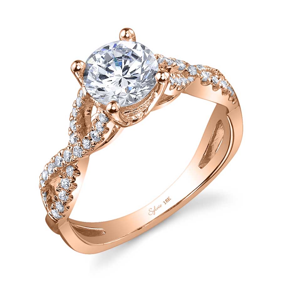 Laraine Modern Spiral Engagement Ring Sylvie